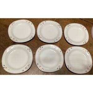 (6) Mikasa Liana Bread & Butter Plates (382118)
